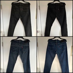Bundle of 4x Levi’s Skinny Jeans W33 L32
